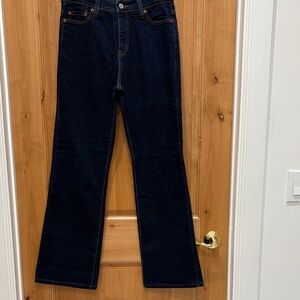 Levi’s 512 Perfectly Slimming Classic Navy Wide Leg Jeans